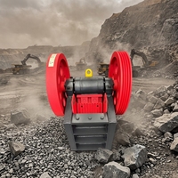 Concasseur à mâchoires mobile PE200x350, petite taille, débit max. 850 t/h, module de réduction fine, équipement de prétraitement, moteur de flottation positive et inverse