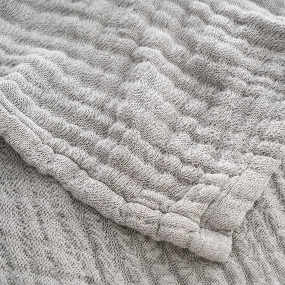 Gauze All Season selimut ringan 100% selimut lembut Muslin ukuran besar 120 inci katun berkemah organik selimut King Bed