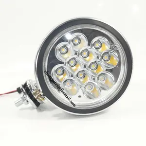 6 "אוניברסלי זרקור משאית LED פנס כרום ניקל מקרה דיור אוניברסלי