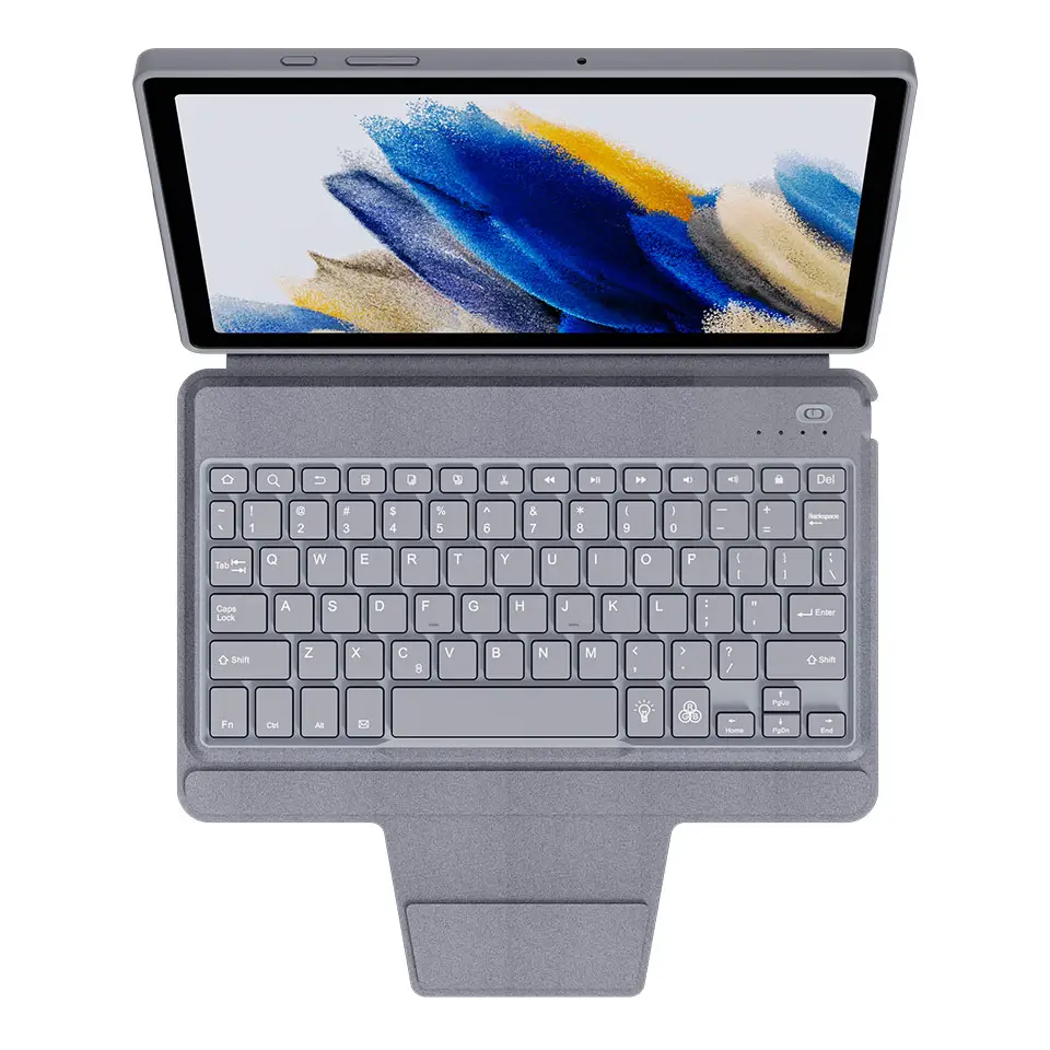 YiLing Tablet PU Hülle mit kabelloser Tastatur für Samsung Tab A8 10,5 Zoll