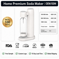 Machine à eau gazeuse KT-168A, compatible avec les bouteilles de CO2, pour comptoir, idéale pour restaurants et marques privées