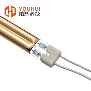 Lampe chauffante infrarouge à ondes moyennes en fibre de carbone 3000W 415V à double tube pour séchage industriel - Product Image 1