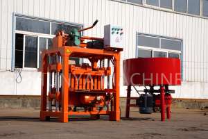<strong>QMJ4</strong>-40 Hollow Sand <strong>Block</strong> <strong>Concrete</strong> Cement Paver Brick Making Machine - Product Image 2