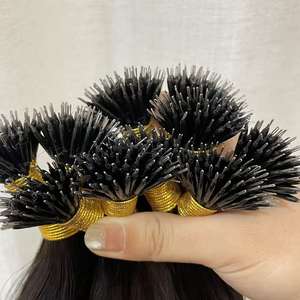 Vente flash - Extensions de <span class=keywords><strong>cheveux</strong></span> humains blonds raides Remy avec pointes en nano-kératine, 100g, extrémités complètes - Product Image 6