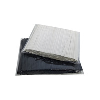Attache torsadée plate en papier kraft écologique de 3,2 mm de large avec fil de fer galvanisé pour l'organisation de câbles et l'emballage alimentaire