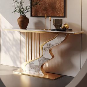 โต๊ะทางเข้าหินแกรนิตดีไซน์หรูหราทันสมัย พร้อมฉากหลังสร้างสรรค์สำหรับห้องนอน โรงแรม วิลล่า และบ้านพักตากอากาศ - Product Image 2