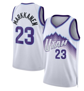 Jersey basket gaya Retro | Antik [nama tim] edisi <span class=keywords><strong>NBA</strong></span> | Seragam bordir jahit - Product Image 4