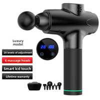 Pistolet de massage électrique avec écran LCD, moteur sans balais pour la relaxation musculaire, épaule, cou, réglage multi-vitesses, faible bruit