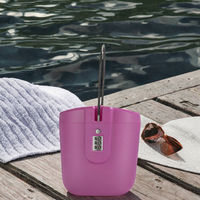 New Arrival Portable Beach Safe Box Anti-Theft Waterproof Combination Padlock with Square Design ABS Material for Travel