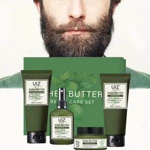 Người Đàn Ông Của Râu Chăm Sóc Kit Quà Tặng Shea Bơ & Maracuja Dầu Nuôi Dưỡng Râu Rửa Balm Dầu Điều Hòa Người Đàn Ông Râu Chải Chuốt Bộ