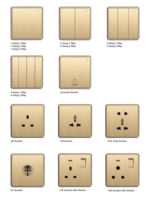 Prise murale industrielle en plastique multi-prises 3 et 5 broches avec ports USB 13A 15A, certifiée CE ROHS FCC, pour la maison et l'hôpital au Royaume-Uni, anti-effraction