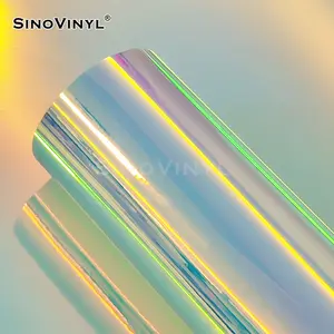 SINOVINYL Vinyl Fornecedores Desenhos animados arco-íris luminoso impressão adesivos vinil fotoluminescente