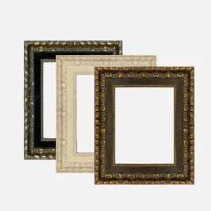 Factory Custom Retro Luxury Solid Wood Photo Frame Art Decor Picture Frames for Home Hotel Gallery Museum Wall Decoration