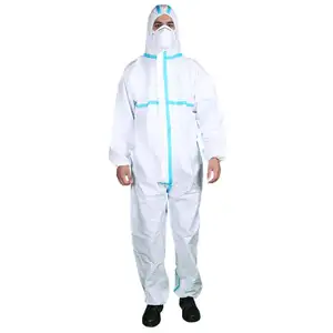 Type 4/5/6 Personal Care Full Body Coverall Disposable Medical safety workwear