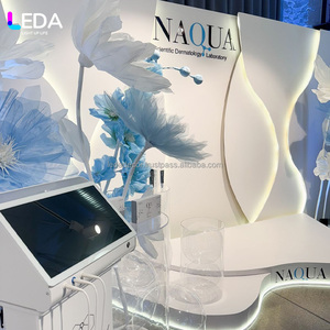 LEDA Hot Custom LED White Light Acrylic <b>Backdrop</b> Arch for Wedding <b>Party</b> Events Decoration - Product Image 2