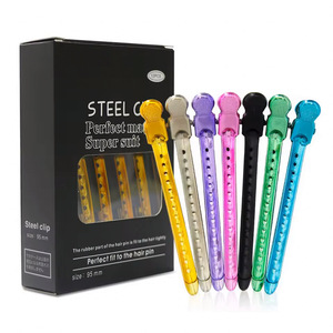 Clip per Capelli in Metallo con Presa Forte Personalizzabili, Ampiamente Utilizzate per Sezionare, Posizionare, Colorare, Evidenziare e per l'Acconciatura in Salone - Product Image 2