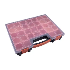 Caja organizadora de piezas de Hardware de plástico multifunción portátil, caja surtido de organización de tornillos