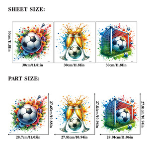 Autocollant de fenêtre amovible sur le thème du <span class=keywords><strong>football</strong></span>, coloré, motif <span class=keywords><strong>but</strong></span> de <span class=keywords><strong>football</strong></span>, décalcomanie florale pour fenêtre, décoration intérieure pour matchs de <span class=keywords><strong>football</strong></span> mondial, vente en gros - Product Image 5