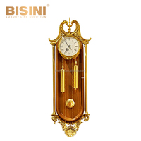 Horloge de grand-père de 85 pouces de haut, style baroque, plaquée or, bronze, fée et chérubins