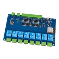 Relais Modbus ESP32 à huit canaux RS-485 avec 8 entrées/sorties, isolation optocoupleur, connecteur à bornes à vis, boîtier en option
