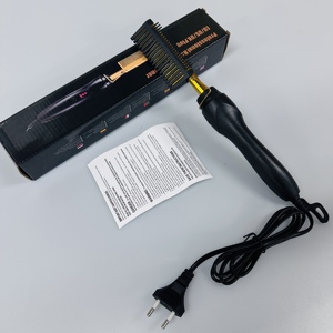 <span class=keywords><strong>Lisseur</strong></span> de <span class=keywords><strong>cheveux</strong></span> chauffant personnalisable avec support pliable, étui en silicone, voyant lumineux, puissance de 45 W pour tous les types de <span class=keywords><strong>cheveux</strong></span> - Product Image 6