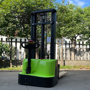 מערם משטח חשמלי מלא חם מלא 2 קיבולת טון טעינה הידראולי הליכה מלגזה עם טעינה סוללה הליכה משאית להרים - Product Image 3