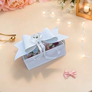 กล่องกระดาษแข็งสีดำขนาดใหญ่พร้อมฝา PVC กล่องใส่เสื้อผ้าตามสั่งกล่องของขวัญวันวาเลนไทน์ - Product Image 5