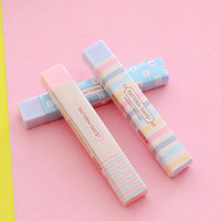 Gomme spéciale étudiant bande de contrôle arc-en-ciel, gomme couleur papeterie produits kawaii fournitures scolaires papeterie coréenne