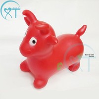 Cheval sauteur gonflable en plastique super épais et anti-explosion pour enfants de 4 à 6 ans, vente en gros à 10 yuans