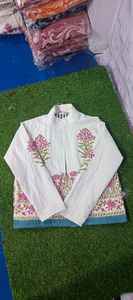 Chaqueta larga Suzani con estampado en lona para mujer, estilo bohemio, gitano, Crewel, ideal para primavera, festivales, regalo especial. - Product Image 2