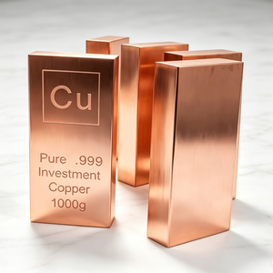 Barra de Cobre de Inversión 1000g Cu Puro 99.9 Placa Sin Aleación - Product Image 3