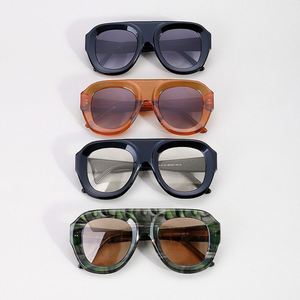 Gafas de Sol Cuadradas de Acetato de Moda 2025 con Logotipo Personalizado, Protección UV400, Montura Gruesa, Estilo Piloto para Hombre y Mujer - Product Image 4