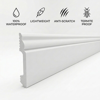 Plinthe en polystyrène blanche, accessoires de sol PS, prix usine, écologique, imperméable, résistant à l'humidité, certifiée CE