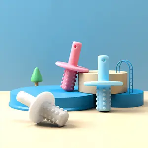 Motor sensorik Oral alat bantu gigitan silikon mainan perawatan bayi atau kebutuhan khusus mengurangi mengunyah menggigit gelisah untuk anak-anak