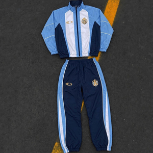 Conjunto Deportivo de 2 Piezas Personalizado con Parche Bordado y Estampado, Pantalones Deportivos de Tejido Suave, Traje Deportivo de Baloncesto para Hombre, Unisex, Poliéster, con Cierre de Cremallera - Product Image 1