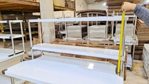 TT-BC309D L 1800MM 2 livelli tavolo da lavoro <span class=keywords><strong>cucina</strong></span> commerciale 2 Overshelf - Product Image 5