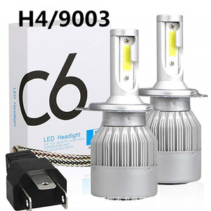 Phares LED automobiles transfrontaliers C6, phares avant H4, phares 9005, 9006, H11, H7 - Product Image 4