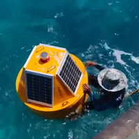 Pelampung Pemantau Kualitas Air Tenaga Surya Pelampung Data Cerdas Sensor Multi Parameter Bahan HDPE Daya Tahan Lama untuk Sungai Danau