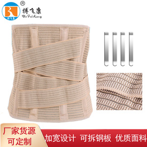 Cinturón de Soporte Lumbar Elástico Transpirable con Placa de Acero para Fijación de Columna Lumbar, Alivio del Dolor de Espalda, Soporte Lumbar para Adultos - Product Image 4