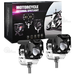 Foco LED para Motocicleta, 6000LM, Lente Bicolor, Luz de Trabajo Externa, 6000K, Luz de Largo y Corto Alcance - Product Image 1