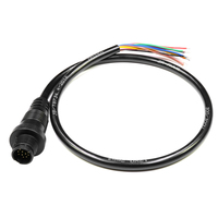 Faisceau de câbles étanche M12 IP67 0,2 mm² 200 mm, connecteur de fils multiconducteurs pour équipement industriel