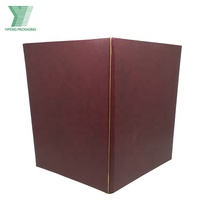Carpeta de cuero A4, soporte para documentos, presentación personalizada, carpetas de papel, Impresión de logotipos, bolsillos para carpetas de cartón