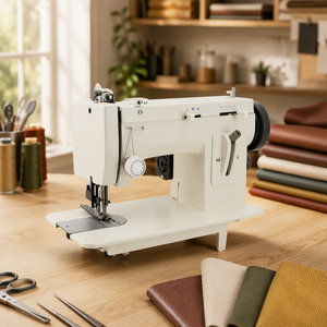Nueva Máquina de Coser Electrónica de Alta Velocidad, Ecológica, de Uso Doméstico, de Cama Plana, con Pie de Arrastre, Puntada de Cadeneta, de Una Sola Aguja y Motor de Hierro - Product Image 1