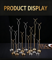 Support de numéro de table et de menu en acier inoxydable de style européen pour restaurant, mariage, panneau de placement des invités, carte de table