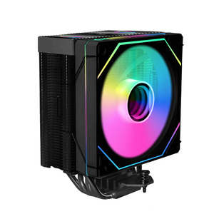 Enfriador de CPU Wanmsile de 120 mm con Rodamiento Fluido, LED RGB Completo, 4 Tubos de Calor, Disipador de Calor de Aluminio, Ventilador de 4 Pines para Alta Eficiencia - Product Image 2