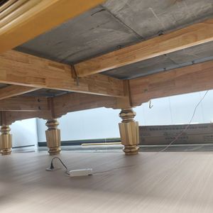 English Snooker Table <b>Oak</b> <b>Frame</b> Wood Legs Durable For Home Club Use - Product Image 1