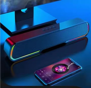 Haut-parleur sans fil BT 5.0 Dual Full-Range Drivers Multicolor Running Lights Support TF Card/AUX/<span class=keywords><strong>FMradio</strong></span> Long Playtime - Product Image 2