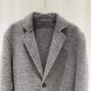 Hommes d'affaires laine de mouton 70% costume veste doux hiver à manches longues vêtements <span class=keywords><strong>court</strong></span> blazer <span class=keywords><strong>manteau</strong></span> pour <span class=keywords><strong>homme</strong></span> - Product Image 4