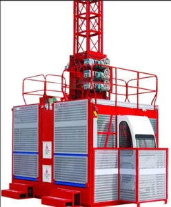 All-Electric Dual Purpose Construction ElevatorSC100 200 Conveyor For Transportation And Loading Bucket For Construction Site