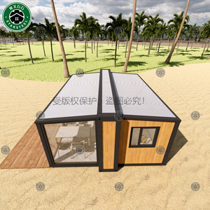 Résidence mobile préfabriquée extensible, villa conteneur à plat 2-3 chambres, panneaux sandwich, construction rapide - Product Image 5